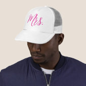 Frau Trucker Hat - Pink Chic Script Design Truckerkappe (Beispiel)