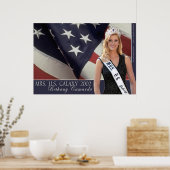 Frau U.S. Galaxy - 1 Poster (Küche)