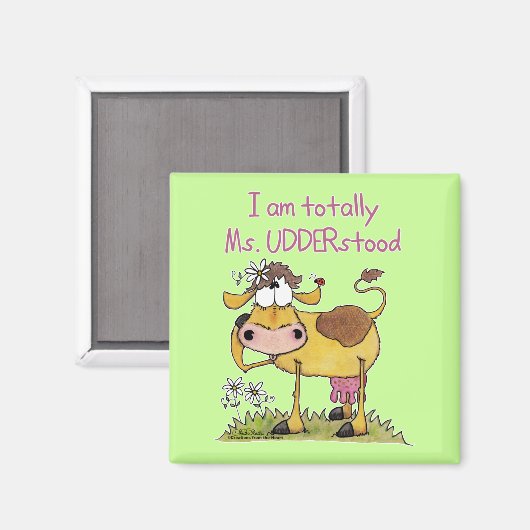 Frau UDDERstand Magnet (Vorderseite/Rückseite)
