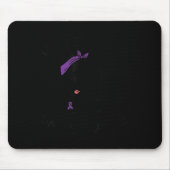 Frau Unbrechable Ribbon Lupus Awareness Women Moti Mousepad (Vorne)