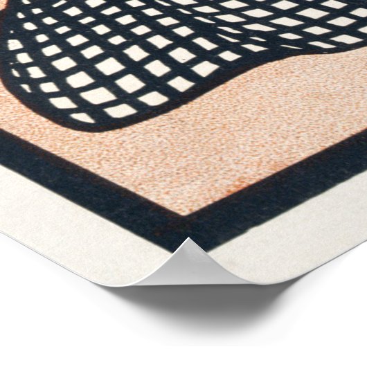 Frau und Auto Poster (Ecke)