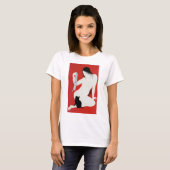 Frau und Black Kitten, Takahashi Shotei T-Shirt (Vorne ganz)