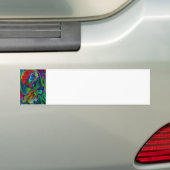Frau und Blume, tiefe Farben (m4sol) Autoaufkleber (Auf Auto)