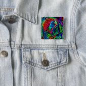 Frau und Blume, tiefe Farben (m4sol) Button (Beispiel)