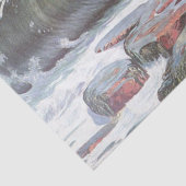 Frau und die Welle (von Frantisek Kupka) Seidenpapier (Detail)