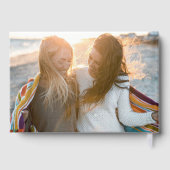 Frau und Frau Black Foto Folie Lesben Hochzeit Gästebuch (Rückseite)