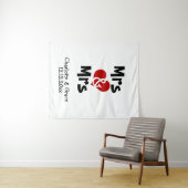 Frau und Frau Foto Hintergrund personalisierte Hoc Wandteppich (Beispiel (Horizontal))