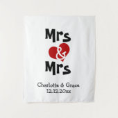 Frau und Frau Foto Hintergrund personalisierte Hoc Wandteppich (Vorderseite)