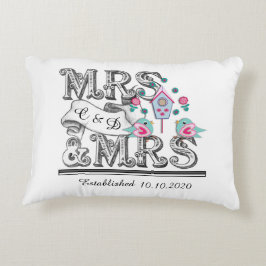 Frau und Frau Personalisiert Lesbian Wedding Gift Dekokissen