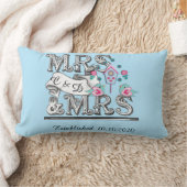 Frau und Frau Personalisiert Lesbian Wedding Gift Lendenkissen (Decke)