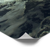 Frau und Geige im Ozean Poster (Ecke)