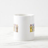 Frau und Glückwünsche Frau-Wedding Kaffeetasse (Mittel)