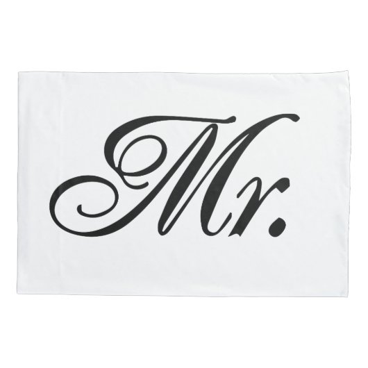 Frau und Herr Pillowcase Kissenbezug (Rückseite)