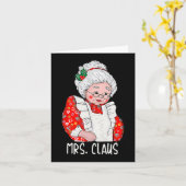 Frau und Herr Santa Claus Paare treffen Weihnachte Karte (Gelbe Blume)