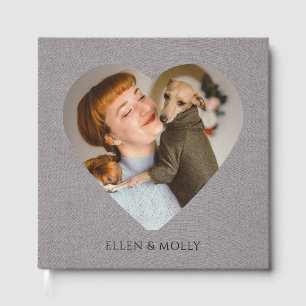 Frau und Hund Fotoalbum Buch