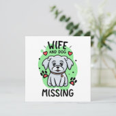Frau und Hund vermisst (Stehend Vorderseite)