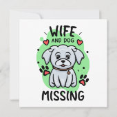 Frau und Hund vermisst (Rückseite)