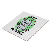 Frau und Hund vermisst Fliese (Seite)