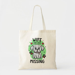Frau und Hund vermisst Tragetasche