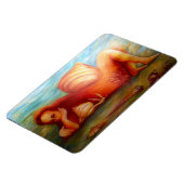 Frau und ihre Zuhause Magnet (Linke Seite)