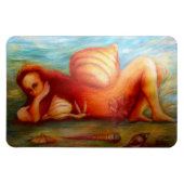 Frau und ihre Zuhause Magnet (Horizontal)