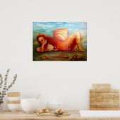 Frau und ihre Zuhause Poster (Küche)