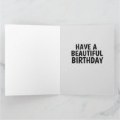 FRAU UND KATZE LIEBE GEBURTSTAG GROSSE KARTEN (Innenseite)