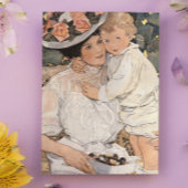 Frau und Kind Karte