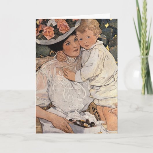 Frau und Kind Karte (Vorderseite)