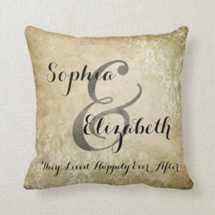 Frau und lesbische Hochzeit Frau-Worn Kissen