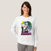Frau und Logo rosa T-Shirt (Vorne ganz)