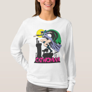 Frau und Logo rosa T-Shirt