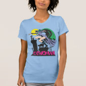 Frau und Logo rosa T-Shirt (Vorderseite)