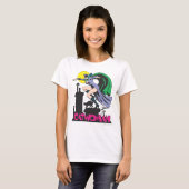 Frau und Logo rosa T-Shirt (Vorne ganz)