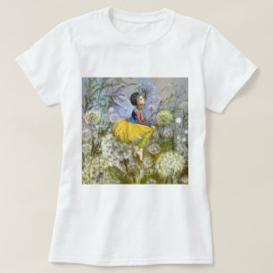 Frau und Löwenzahn T-Shirt