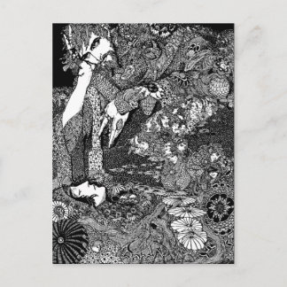 Frau und Mann Postkarte