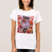 Frau und Mohn T-Shirt (Vorderseite)