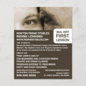 Frau und Pferd, Reitlehrerin, Akademie Flyer (Vorne)