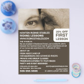 Frau und Pferd, Reitlehrerin, Akademie Flyer (Einzeln)