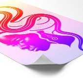 Frau und Schlange auf Symbiose Poster (Ecke)