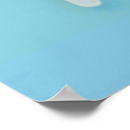 Frau und Schwein Poster (Ecke)