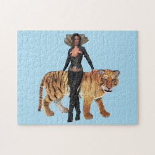 FRAU UND TIGER FANTASY PUZZLE