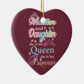 Frau und Tochter, sie ist ihre Königin. Keramik Ornament (Rechts)