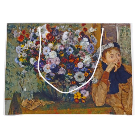 Frau und Vase der Blume, Edgar Degas Große Geschenktüte (Vorderseite)