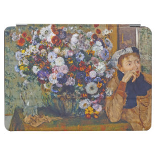 Frau und Vase der Blume, Edgar Degas iPad Air Hülle
