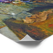 Frau und Vase der Blume, Edgar Degas Poster (Ecke)