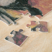 Frau und Vogel Mixed Media Collage Puzzle (Seite)