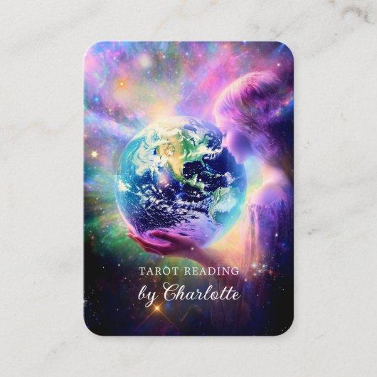 Frau Universe Energy Heiler Reiki Spirituell Visitenkarte (Vorderseite)