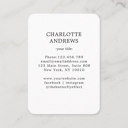 Frau Universe Energy Heiler Reiki Spirituell Visitenkarte (Rückseite)