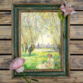 Frau unter den Willows von Claude Monet Poster